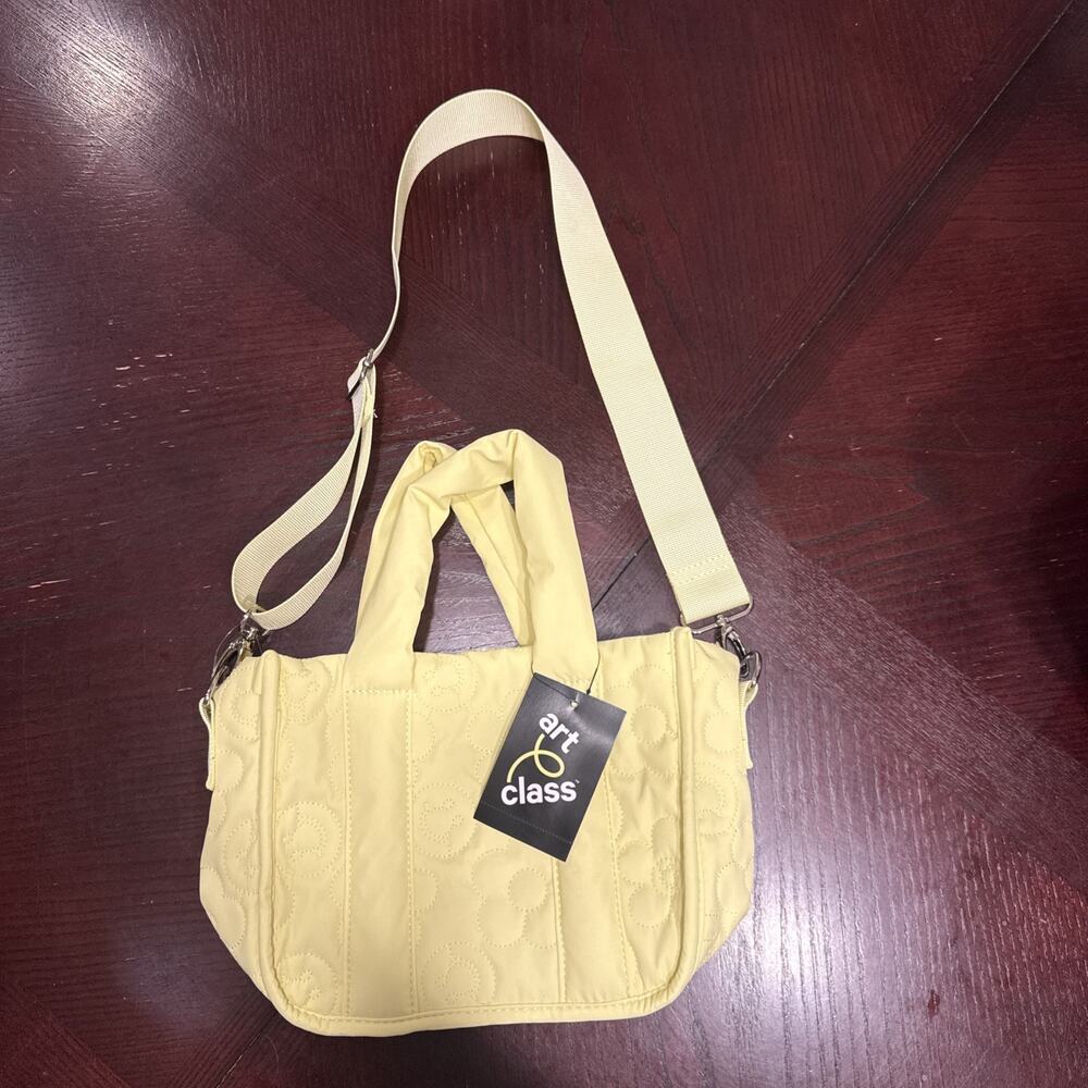Mini Crossbody Bag with Quilted Icons - art class™ Yellow NWT